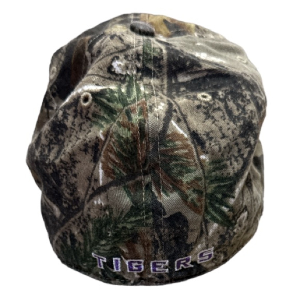 LSU Camouflage Baseball Cap Licensed Size Medium EUC Unisex - Picture 5 of 9